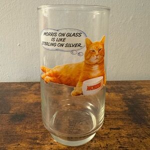 Vintage 9 Lives Morris the Cat Morris on Glass is Like Sterling on Silver Glass